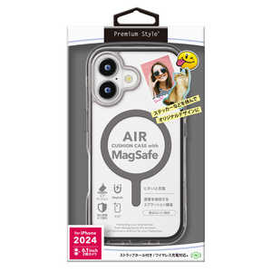 PGA iPhone 16(6.1インチ)MagSafe対応 エアクッションケース Premium Style グラファイト PG-24AMGPTA01BK PGA iPhone 16(6.1インチ)MagSafe対応 エアクッションケース Premium Style グラファイト PG-24AMGPTA01BK