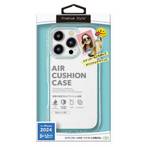 PGA iPhone 16 Pro(6.3インチ) エアクッションケース Premium Style ボンダイブルー PG-24BPTA05BL PGA iPhone 16 Pro(6.3インチ) エアクッションケース Premium Style ボンダイブルー PG-24BPTA05BL