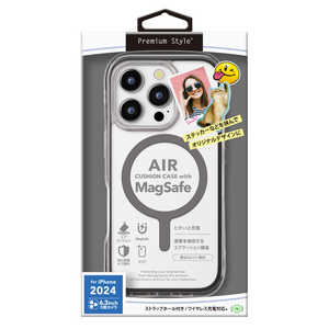 PGA iPhone 16 Pro(6.3インチ) MagSafe対応 エアクッションケース Premium Style グラファイト PG-24BMGPTA01BK PGA iPhone 16 Pro(6.3インチ) MagSafe対応 エアクッションケース Premium Style グラファイト PG-24BMGPTA01BK