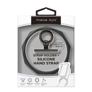 PGA ストラップホルダー付 シリコンハンドストラップ Premium Style ブラック PGHST01BK PGA ストラップホルダー付 シリコンハンドストラップ Premium Style ブラック PGHST01BK