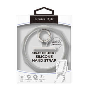 PGA ストラップホルダー付 シリコンハンドストラップ Premium Style グレー PGHST02GY PGA ストラップホルダー付 シリコンハンドストラップ Premium Style グレー PGHST02GY