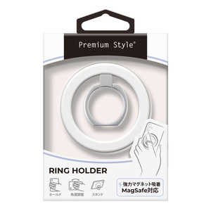 PGA MagSafe対応 リングホルダー Premium Style ホワイト PG-MGRH02WH PGA MagSafe対応 リングホルダー Premium Style ホワイト PG-MGRH02WH
