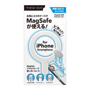 PGA MagSafe対応 メタルステッカー Premium Style ベージュ PG-MRG03BE PGA MagSafe対応 メタルステッカー Premium Style ベージュ PG-MRG03BE