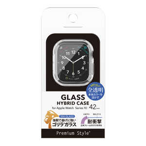 PGA Apple Watch Series 10 42mm用 ガラスハイブリッドケース Premium Style クリア PG-AWTPG42CL PGA Apple Watch Series 10 42mm用 ガラスハイブリッドケース Premium Style クリア PG-AWTPG42CL