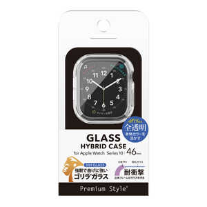PGA Apple Watch Series 10 46mm用 ガラスハイブリッドケース Premium Style クリア PG-AWTPG46CL PGA Apple Watch Series 10 46mm用 ガラスハイブリッドケース Premium Style クリア PG-AWTPG46CL