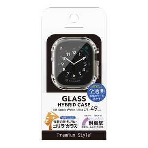 PGA Apple Watch Ultra 2/1 49mm用 ガラスハイブリッドケース Premium Style クリア PG-AWTPG49CL PGA Apple Watch Ultra 2/1 49mm用 ガラスハイブリッドケース Premium Style クリア PG-AWTPG49CL