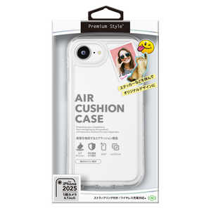 PGA iPhone 16e エアクッションケース Premium Style スノー PG-25KAR04CL PGA iPhone 16e エアクッションケース Premium Style スノー PG-25KAR04CL
