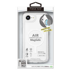 PGA iPhone 16e MagSafe対応 エアクッションケース Premium Style スノー PG-25KMA04CL PGA iPhone 16e MagSafe対応 エアクッションケース Premium Style スノー PG-25KMA04CL