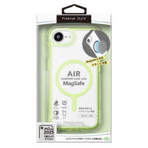 PGA iPhone 16e MagSafe対応 エアクッションケース Premium Style ネオングリーン PG-25KMA06GR PGA iPhone 16e MagSafe対応 エアクッションケース Premium Style ネオングリーン PG-25KMA06GR