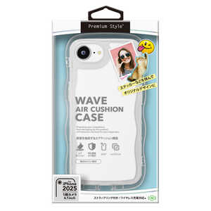 PGA iPhone 16e ウェーブ エアクッションケース Premium Style クリア PG-25KAR11CL PGA iPhone 16e ウェーブ エアクッションケース Premium Style クリア PG-25KAR11CL