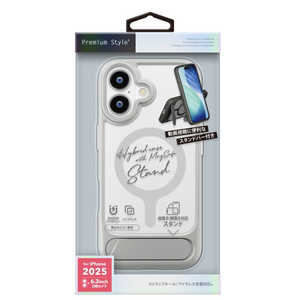 PGA iPhone17 MagSafe対応 スタンド付ハイブリッドケース PG-25AMH07GY PGA iPhone17 MagSafe対応 スタンド付ハイブリッドケース PG-25AMH07GY