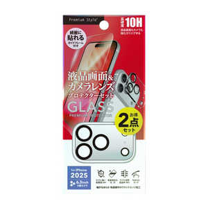 PGA iPhone17 Pro 液晶全画面保護ガラス & カメラプロテクターセット PG25BGLPST PGA iPhone17 Pro 液晶全画面保護ガラス & カメラプロテクターセット PG25BGLPST