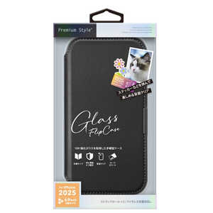 PGA iPhone17 Pro Max ガラスフリップケース PG25DGF01BK PGA iPhone17 Pro Max ガラスフリップケース PG25DGF01BK