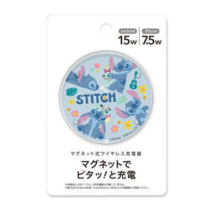 PGA マグネット式 ワイヤレス充電器 Premium Style スティッチ PG-DMCHG03STI