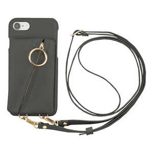 CCCեƥ iPhone SE3/ iPhone SE2/ 8 / 7 Clutch Ring Case (dark gray) MLCSIP22S2CRDG