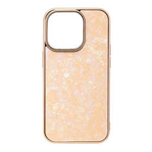 CCCフロンティア iPhone 14 Pro 6.1インチ Glass Shell Case coral pink UNI-CSIP22MP-0GSCP