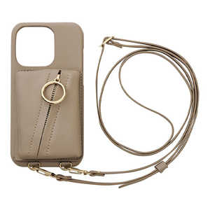 CCCեƥ iPhone 14 Pro 6.1 Clutch Ring Case beige ML-CSIP22MP-2CRBE