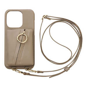 CCCフロンティア iPhone 14 Pro 6.1インチ Clutch Ring Case beige ML-CSIP22MP-2CRBE