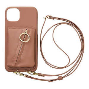 CCCフロンティア iPhone 14 Plus 6.7インチ Clutch Ring Case gray pink MLCSIP22L2CRGP