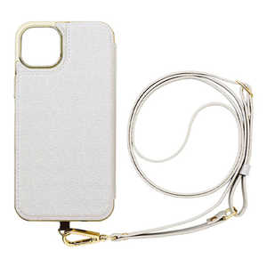 CCCフロンティア iPhone 14 Plus 6.7インチ Cross Body Case Duo white silver ML-CSIP22L-2CBWS