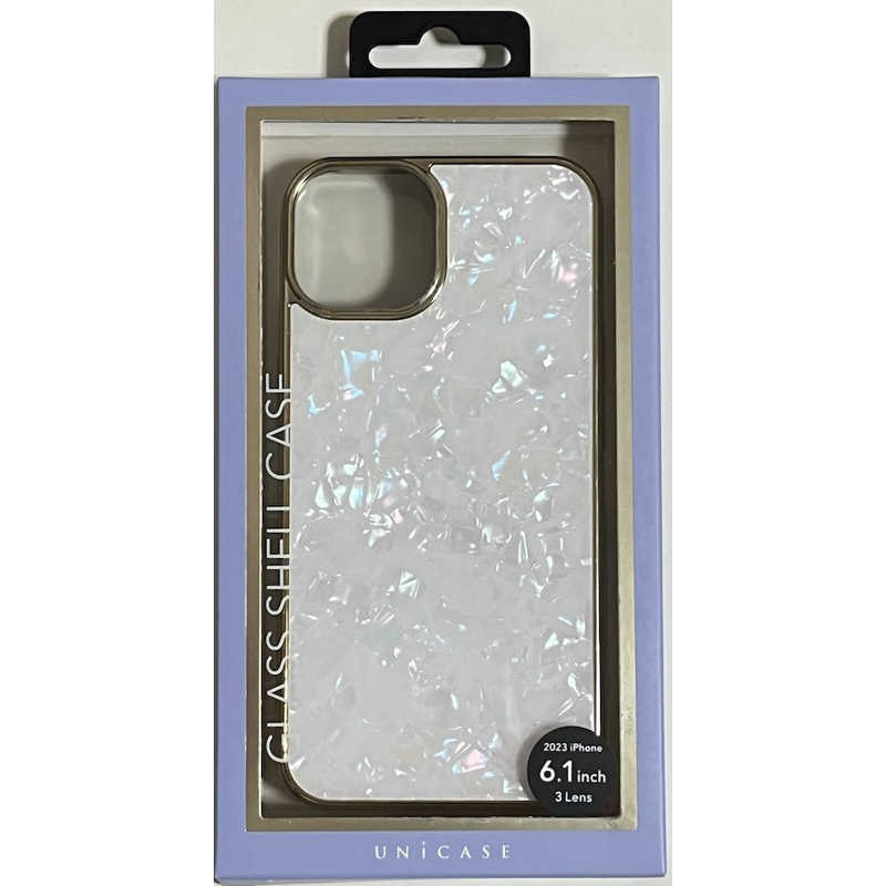 CCCフロンティア CCCフロンティア iPhone15 6.1インチ Glass Shell Case ゴールド UNICSIP23M0GSGD UNICSIP23M0GSGD