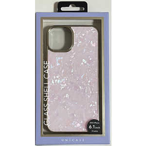 CCCフロンティア iPhone15 6.1インチ Glass Shell Case ピンク UNICSIP23M0GSPN