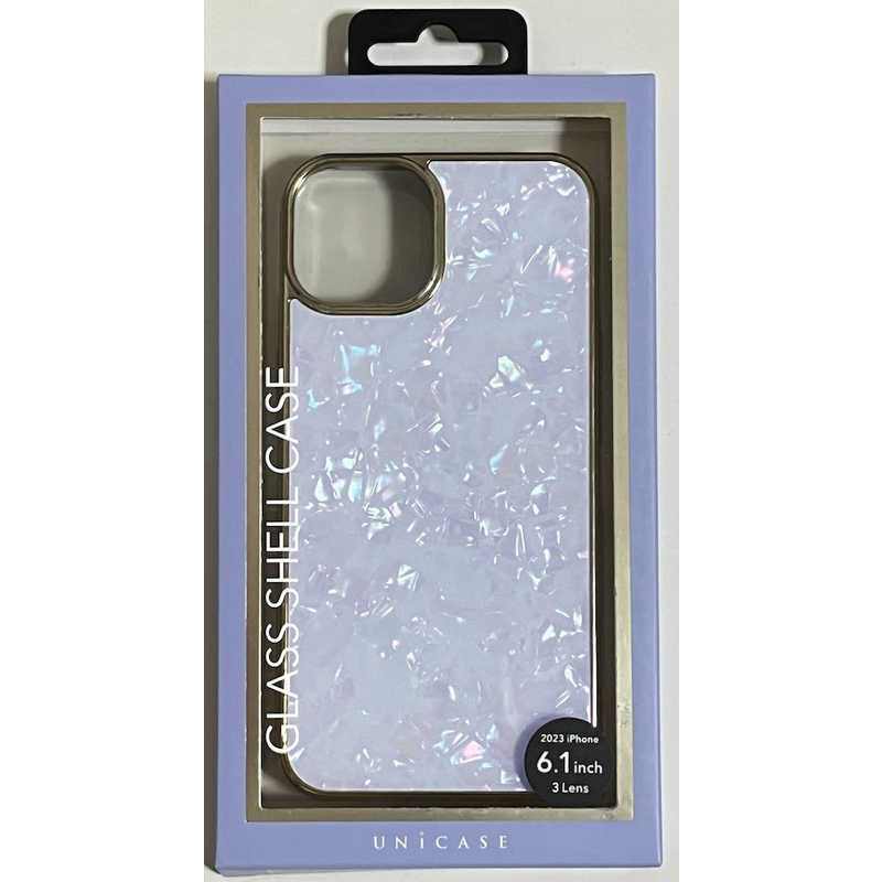 CCCフロンティア CCCフロンティア iPhone15 6.1インチ Glass Shell Case ライラック UNICSIP23M0GSLL UNICSIP23M0GSLL
