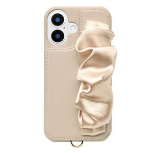CCCフロンティア Classy Scrunchie Case for iPhone 16 ベージュ UNI-CSIP24M-2CSBE CCCフロンティア Classy Scrunchie Case for iPhone 16 ベージュ UNI-CSIP24M-2CSBE