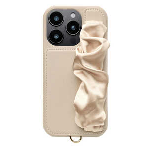 CCCフロンティア Classy Scrunchie Case for iPhone 16 Pro ベージュ UNI-CSIP24MP-2CSBE CCCフロンティア Classy Scrunchie Case for iPhone 16 Pro ベージュ UNI-CSIP24MP-2CSBE