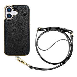 CCCフロンティア Cross Body Case Duo for iPhone 16 (black) UNICSIP24M2CBBK CCCフロンティア Cross Body Case Duo for iPhone 16 (black) UNICSIP24M2CBBK