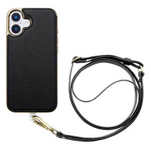 CCCフロンティア Cross Body Case Duo for iPhone 16 Plus (black) UNICSIP24L2CBBK CCCフロンティア Cross Body Case Duo for iPhone 16 Plus (black) UNICSIP24L2CBBK