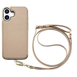 CCCフロンティア Cross Body Case Duo for iPhone 16 Plus (greige) UNICSIP24L2CBGG CCCフロンティア Cross Body Case Duo for iPhone 16 Plus (greige) UNICSIP24L2CBGG