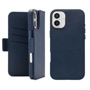 CCCフロンティア 2Way Mag Flip Case for iPhone 16 Plus navy UNI-CSDIP24MP-2MFBK CCCフロンティア 2Way Mag Flip Case for iPhone 16 Plus navy UNI-CSDIP24MP-2MFBK