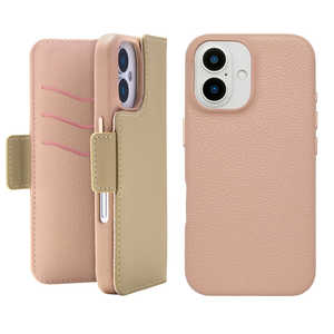CCCフロンティア 2Way Mag Flip Case for iPhone 16 beige UNI-CSDIP24LP-2MFBK CCCフロンティア 2Way Mag Flip Case for iPhone 16 beige UNI-CSDIP24LP-2MFBK