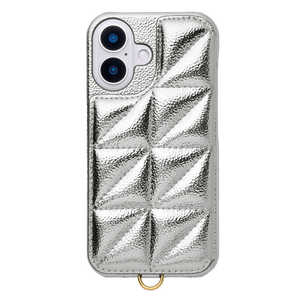 CCCフロンティア Triangle Puffy Case for iPhone 16 シルバー UNI-CSIP24M-2TPSV CCCフロンティア Triangle Puffy Case for iPhone 16 シルバー UNI-CSIP24M-2TPSV