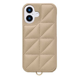 CCCフロンティア Triangle Puffy Case for iPhone 16 (beige) UNICSIP24M2TPBE CCCフロンティア Triangle Puffy Case for iPhone 16 (beige) UNICSIP24M2TPBE