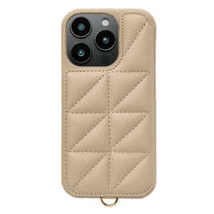 CCCフロンティア Triangle Puffy Case for iPhone 16 Pro (beige) UNICSIP24MP2TPBE CCCフロンティア Triangle Puffy Case for iPhone 16 Pro (beige) UNICSIP24MP2TPBE