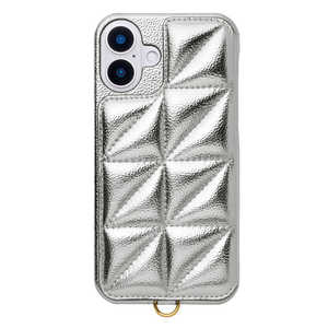 CCCフロンティア Triangle Puffy Case for iPhone 16 Plus シルバー UNI-CSIP24L-2TPSV CCCフロンティア Triangle Puffy Case for iPhone 16 Plus シルバー UNI-CSIP24L-2TPSV