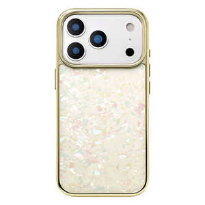 CCC�t�����e�B�A iPhone2025 �H 6.3inch 3��P�[�X Glass Shell Case (gold) UNI-25MP-GSGD