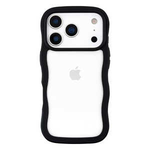 CCC�t�����e�B�A iPhone2025 �H 6.3inch 3��P�[�X Wavy Case (black) UNI-25MP-WCBK