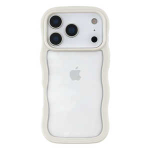 CCC�t�����e�B�A iPhone2025 �H 6.3inch 3��P�[�X Wavy Case (ivory) UNI-25MP-WCIV