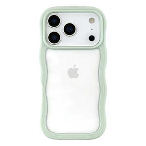 CCC�t�����e�B�A iPhone2025 �H 6.3inch 3��P�[�X Wavy Case (mint) UNI-25MP-WCMT