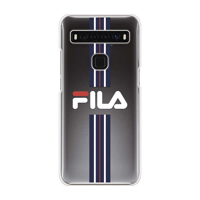 FILA FILA Clear Case Stripe for TCL 10 5G [ Dark Navy ] Case for TCL 10 5G FLSTRDNYCCTCL105 FLSTRDNYCCTCL105
