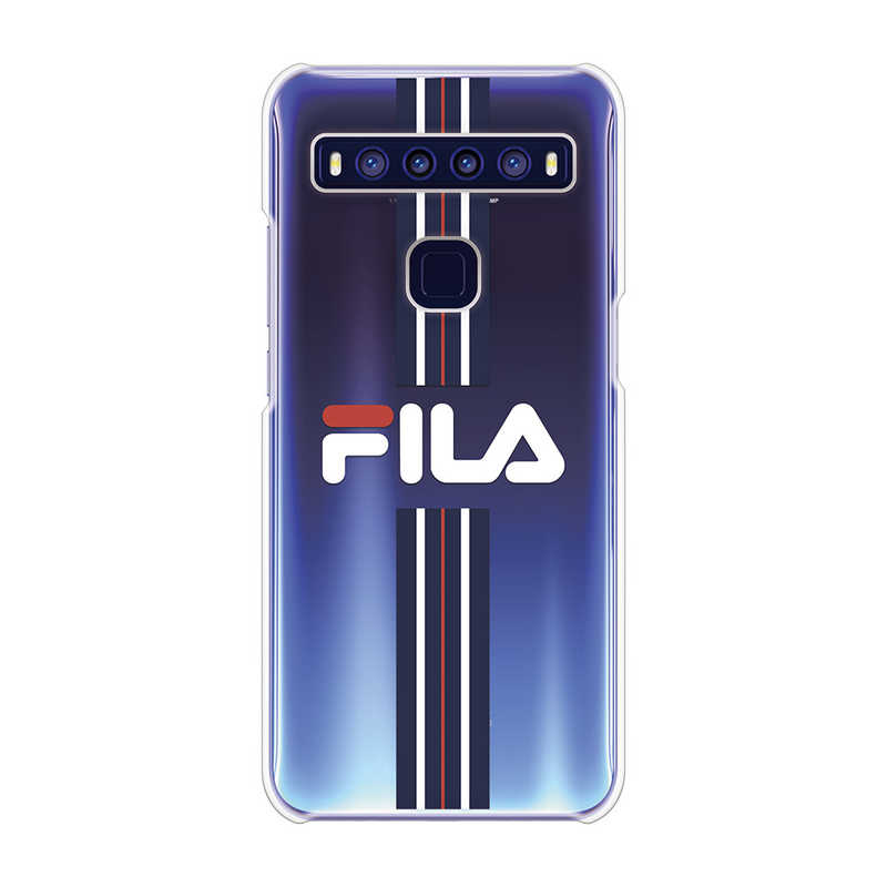 FILA FILA Clear Case Stripe for TCL 10 5G [ Dark Navy ] Case for TCL 10 5G FLSTRDNYCCTCL105 FLSTRDNYCCTCL105