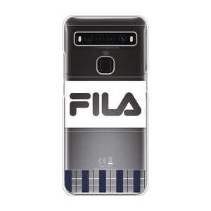FILA Clear Case Lattice for TCL 10 5G [ Dark Navy ] Case for TCL 10 5G FLLATDNYCCTCL105