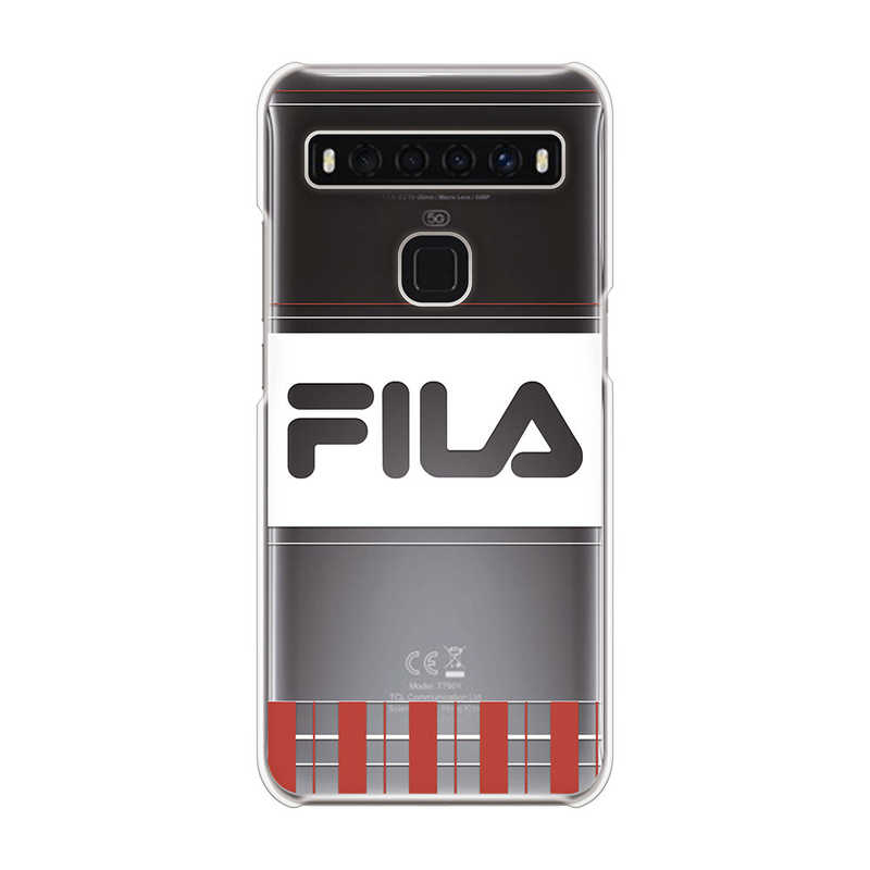 FILA FILA Clear Case Lattice for TCL 10 5G [ Red ] Case for TCL 10 5G FLLATREDCCTCL105 FLLATREDCCTCL105