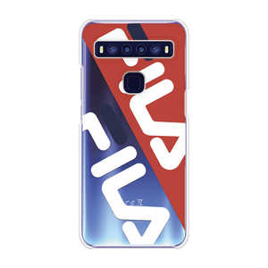 FILA Clear Case Diagonal for TCL 10 5G [ Red ] Case for TCL 10 5G FLDIAREDCCTCL105