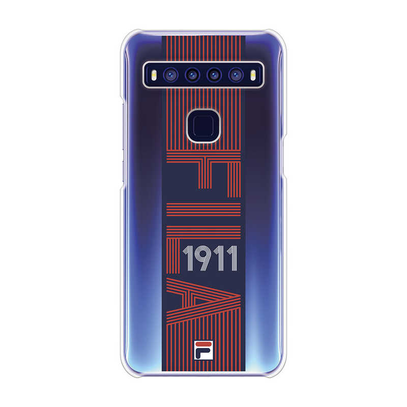 FILA FILA Clear Case Vintage for TCL 10 5G [ Red ] Case for TCL 10 5G FLVINREDCCTCL105 FLVINREDCCTCL105