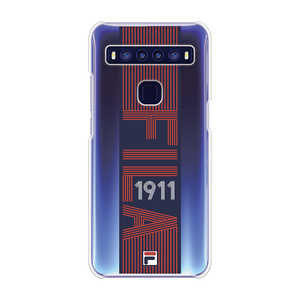 FILA Clear Case Vintage for TCL 10 5G [ Red ] Case for TCL 10 5G FLVINREDCCTCL105