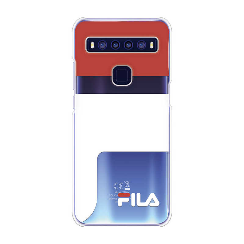 FILA FILA Clear Case Logoimage for TCL 10 5G [ Red ] Case for TCL 10 5G FLLOGREDCCTCL105 FLLOGREDCCTCL105